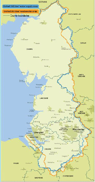 Map of the North West